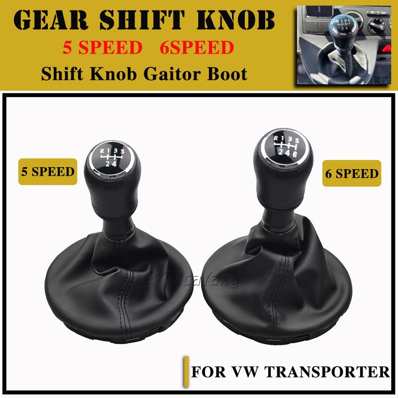 For VW Transporter Volkswagen T5 2003 2004 2005 2006 2007 2008 2009-2011 Car 5/6 Speed Gear Stick Shift Knob Gaiter Boot Cover