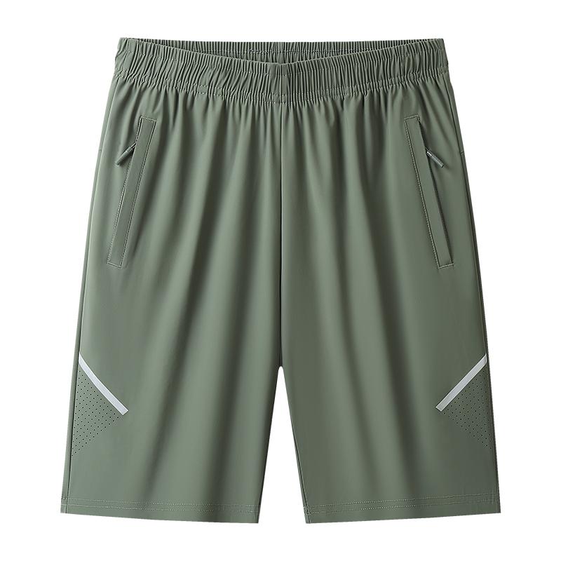 Summer Ice Silk Shorts High Stretch Casual Shorts Men's Beach Shorts Quick Drying Breathable Shorts Sports Shorts