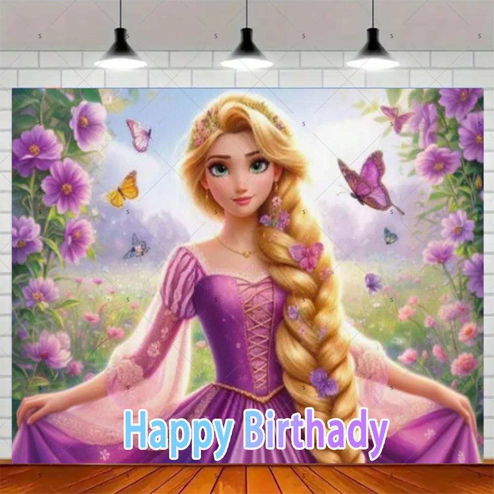 BEPAN Fundal Tematic Magic Rapunzel Personalizabil Decorațiuni și Accesorii Petrecere de Ziua de Naștere Fetiță Fundal Baby Shower Poster Cameră