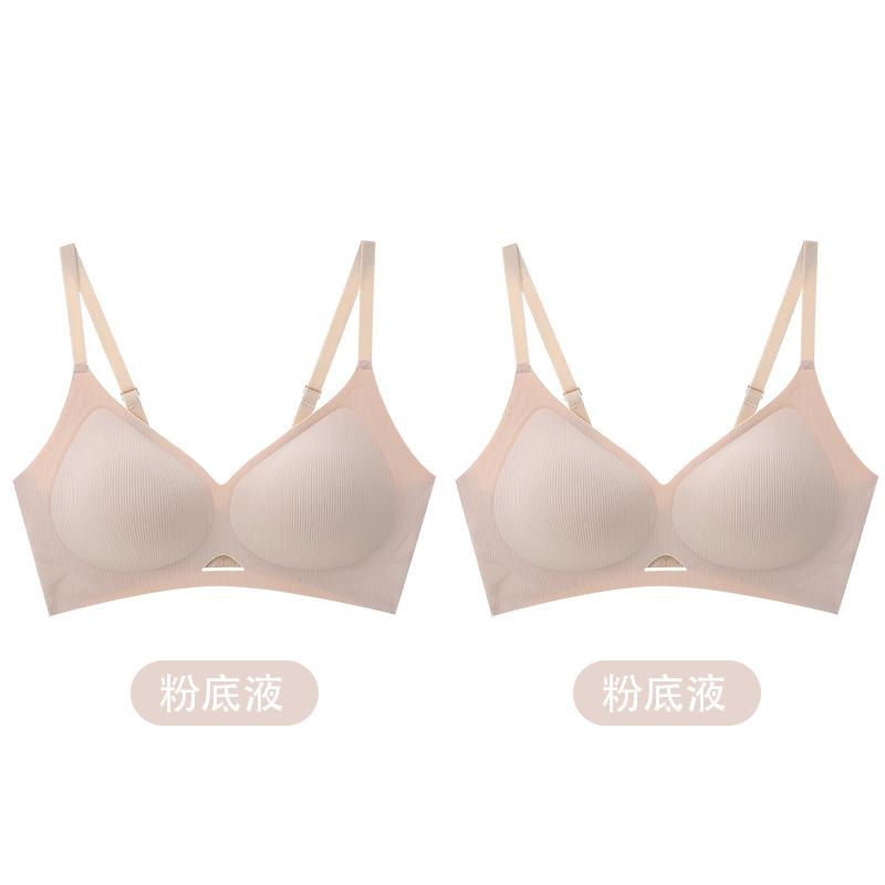 Soft support, comfortable one-piece sexy bra, comfortable gathering jelly strip, no steel ring bra