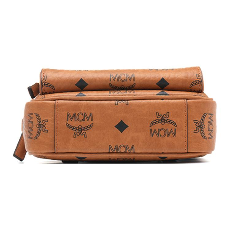 New MCM Klassik Crossbody X Mini Visetos Cognac MMRAAKC03CO001