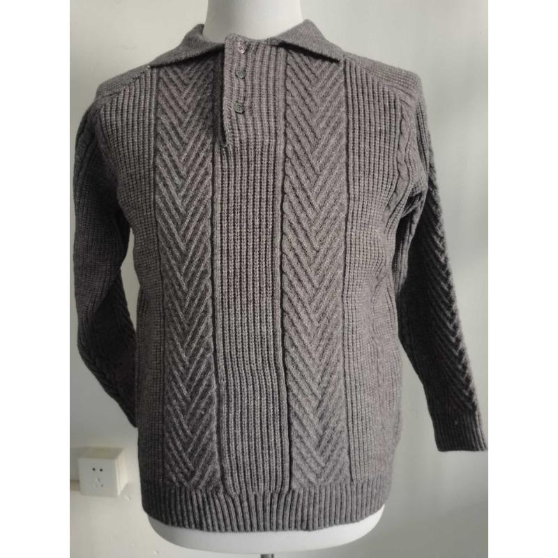 Men's Slim Fit Fashion Collar Knit Sweater