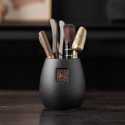 Ebony Tea Ceremony Six Gentlemen Set Kung Fu Tea Set Accessories Gentleman Tea Brewing Tools Tea Needle Clip, Tea Knife