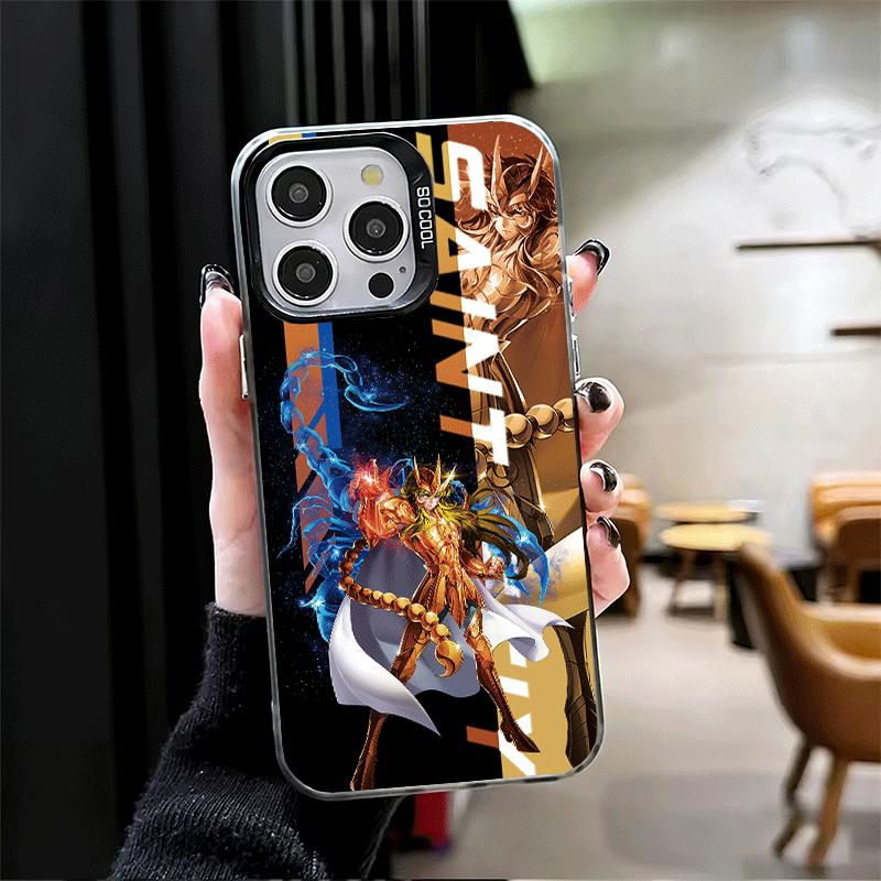 Anime S-Saint S-Seiya Soft Phone Case for iPhone 15 16 17 Pro Max 17Air 16E 14 Plus 13 12 Mini Shockproof Cover Back Shell