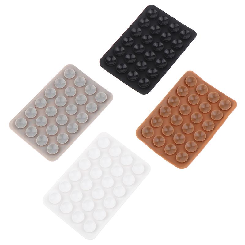 5 Piezas Almohadilla de Succión de Silicona de Doble Cara Para Soporte de Teléfono Móvil Ventosa Adhesivo de Respaldo Sucker Pad de Goma de Silicona Para Fijar