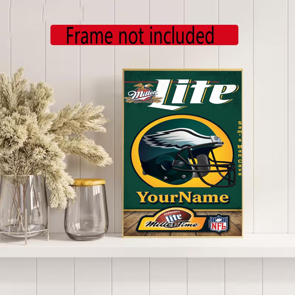 Philadelphia Eagles Personalized Name Diamond Paintings Mosaic Wall Round Diamond Art Painting Kits Embroidery Crystal Accessories Frameless