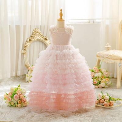 Girls' Fashion Tutu Cake Dress  Children's Puffy Birthday Dress