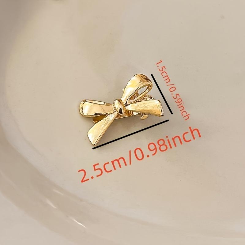 Cute Bow Hair Clips for Women - Golden & Silvery Bowknots, Perfect for Front Bangs & Sides, Ideal Valentine'S Day Gift, Festive Hair Accessories