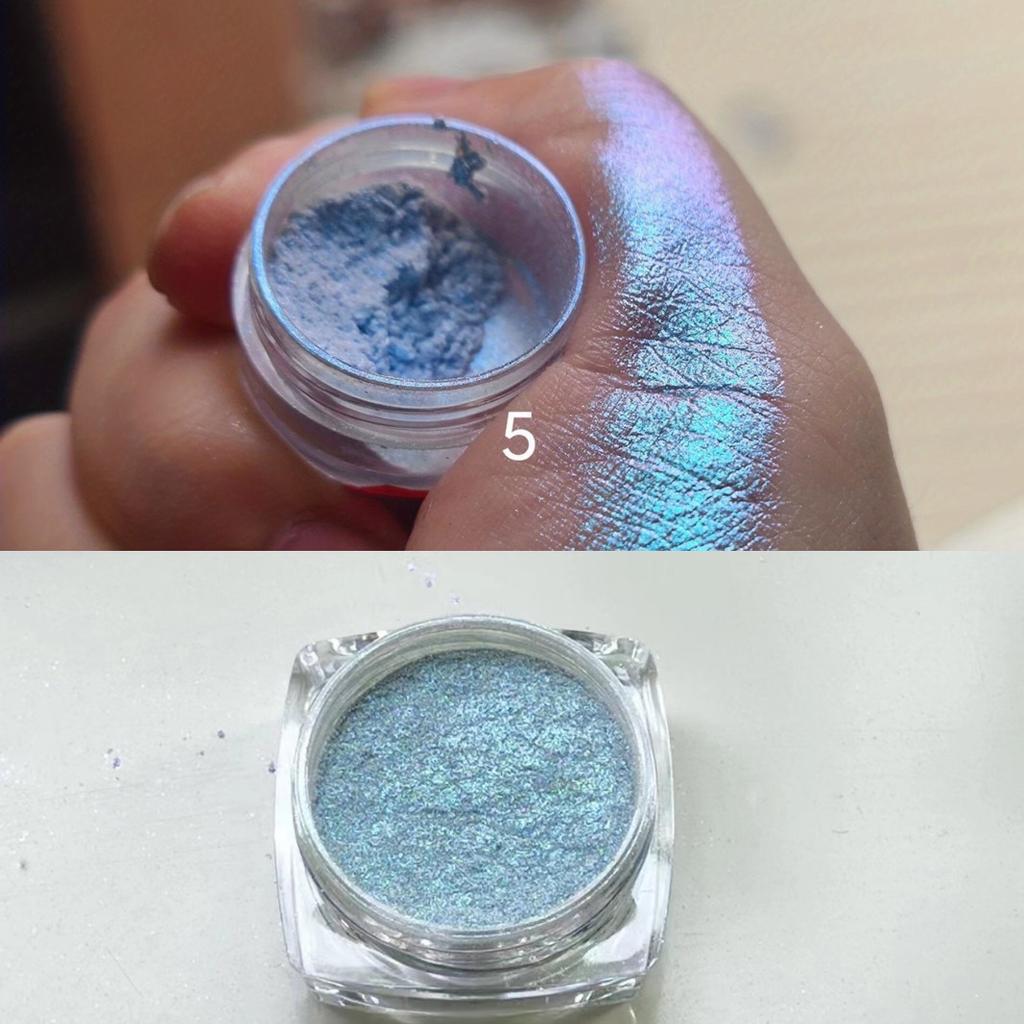 Chameleon Glitter Eyeshadow Pearly Shimmer For Brightening Contouring, Metallic Gradient Colors Easy Lazy Eye Makeup Festivals