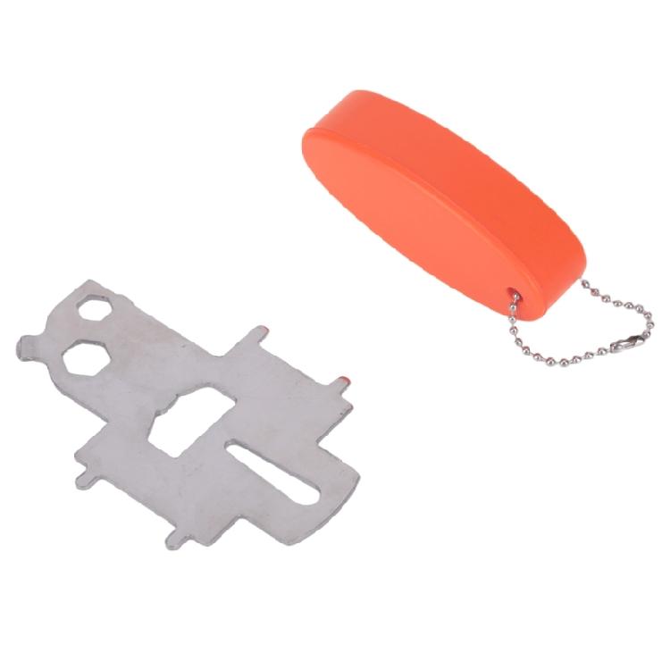 Marine Hardware Tool, 304 Stainless Steel Deck Fill Plate Key Floating Keychain for Boat Dock Work, Water-Side Tasks
