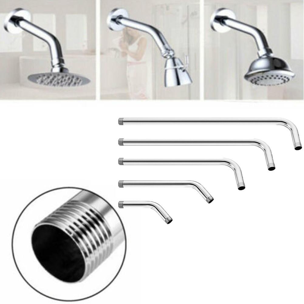 Shower Head Extension Pipe Tube Extender Stainless Steel 15-35cm Arm Tube