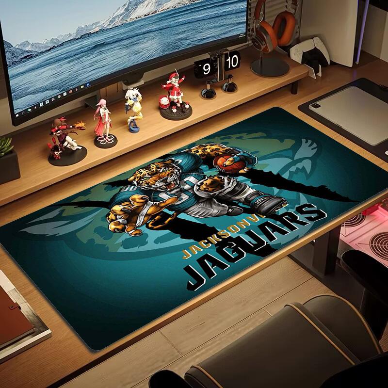 Jacksonville Jaguars Color Mouse Pad Large Gaming Table Cushion Non-slip Laptop Tablet Big Mousepad XXL Mat Mini PC Playmat With Lock Edge