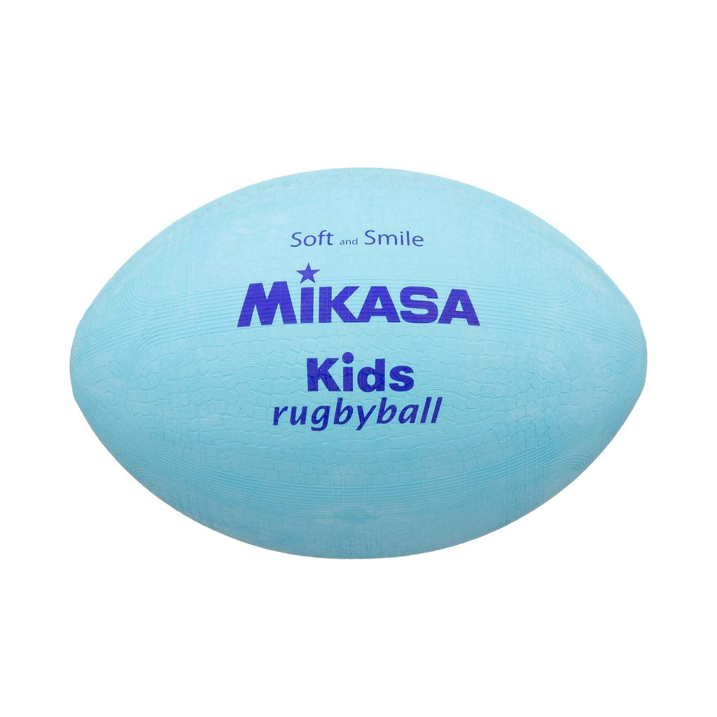 MIKASA Smile Rugby Ball (for elementary school students), made with specially formulated rubber, weighs approximately 185g, Sax KF-S, Sax Blue
