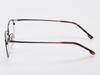Alloaiweeo [Aloxrounz] Ar8014A C3 Half Two-Tone Black & Brown Beta Titanium Square Glasses