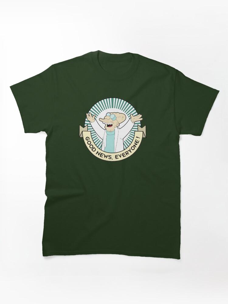 Milo Murphy's Law Professor Farnsworth - Good News Everyone! Classic Unisex T-Shirt