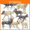 Wolf Pvc Figurine Static Animal Sculpture For Nature Lovers And Decor