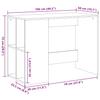 Desk Sonoma Oak 102 x 50 x 75 cm Particleboard