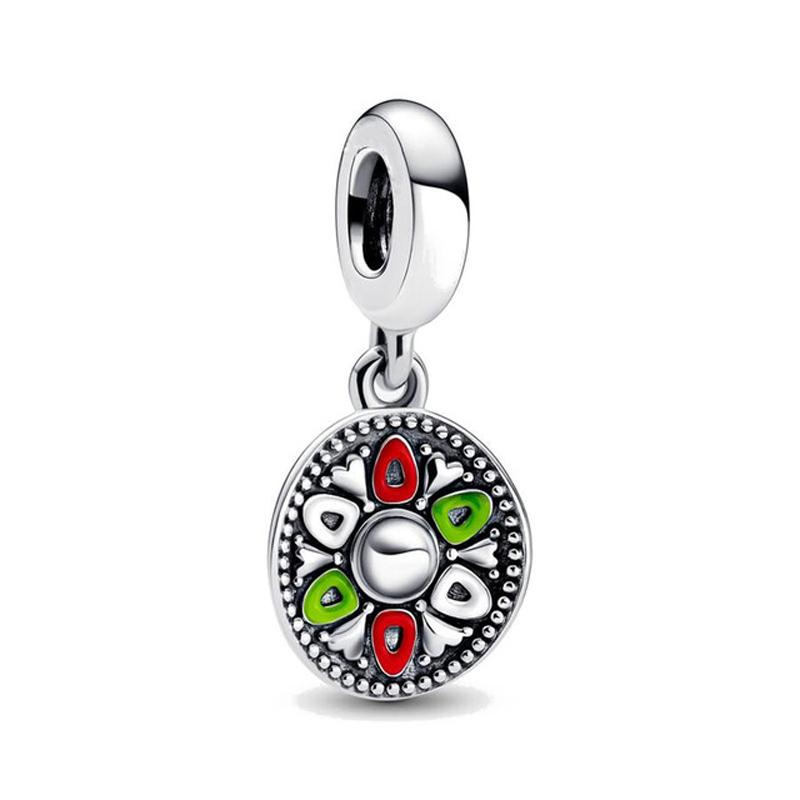 Hot Sale New 925 Sterlling Silver Santa Claus Christmas Tree Elk Socks Charm Pendant Fit Original Bracelets DIY Lady  Jewelry