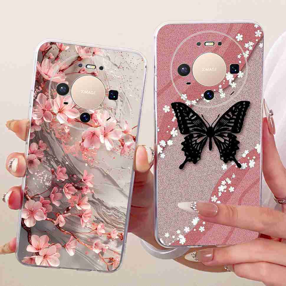 For Huawei Mate 80 5G 2025 Case VYG-AL00 Soft Silicone Sweet Heart Painted Cover Case For Huawei Mate80 Mate 80 TPU Fundas