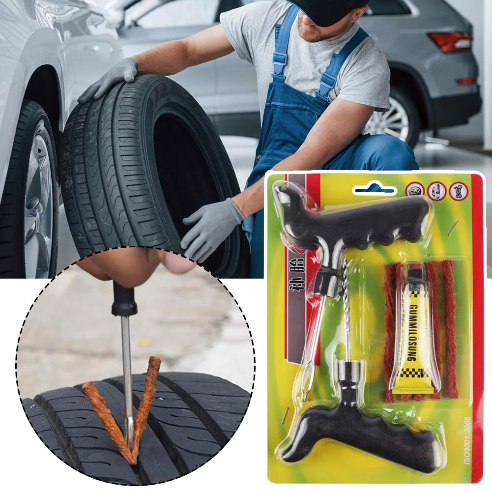 Car Tire Repair Tool Motorcycle Tubeless Wheel Tire Repair Tools Repair Quick Kit Repair Glue Supplies Emergency Strips Glu K7S2
