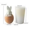 Rabbit Candle Mold Easter Egg Silicone Mold for Making Candle Soap Plaster Ornaments Easter Party Decorations Chocolate