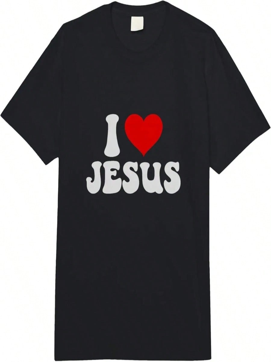 I Love Jesus Bible Christ Adult Heavyweight T-Shirt S разноцветный