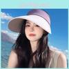 Summer Wide Brim Foldable Sun Hat For Women With Uv Protection And Breathable Ice Silk Material