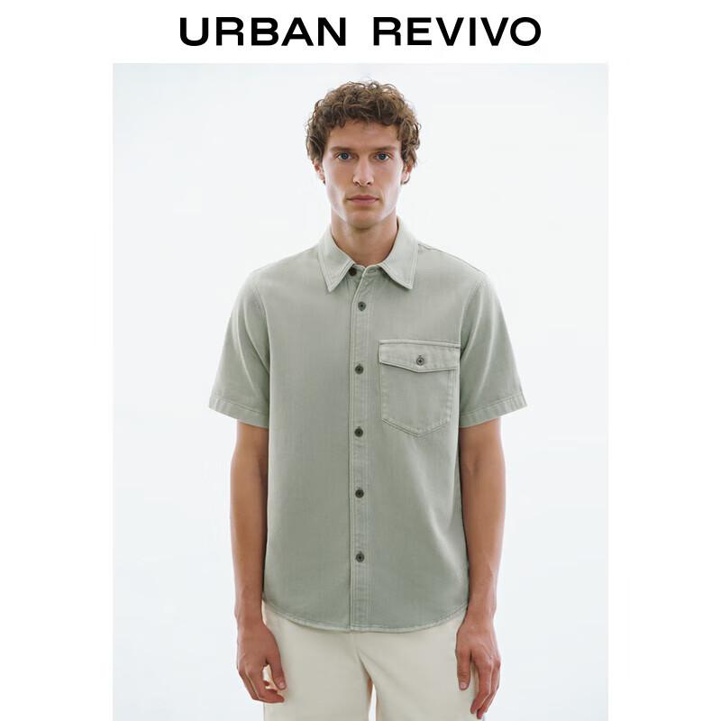 UR Men s Fashion Casual Short Sleeve Denim Shirt UMU840042 XL