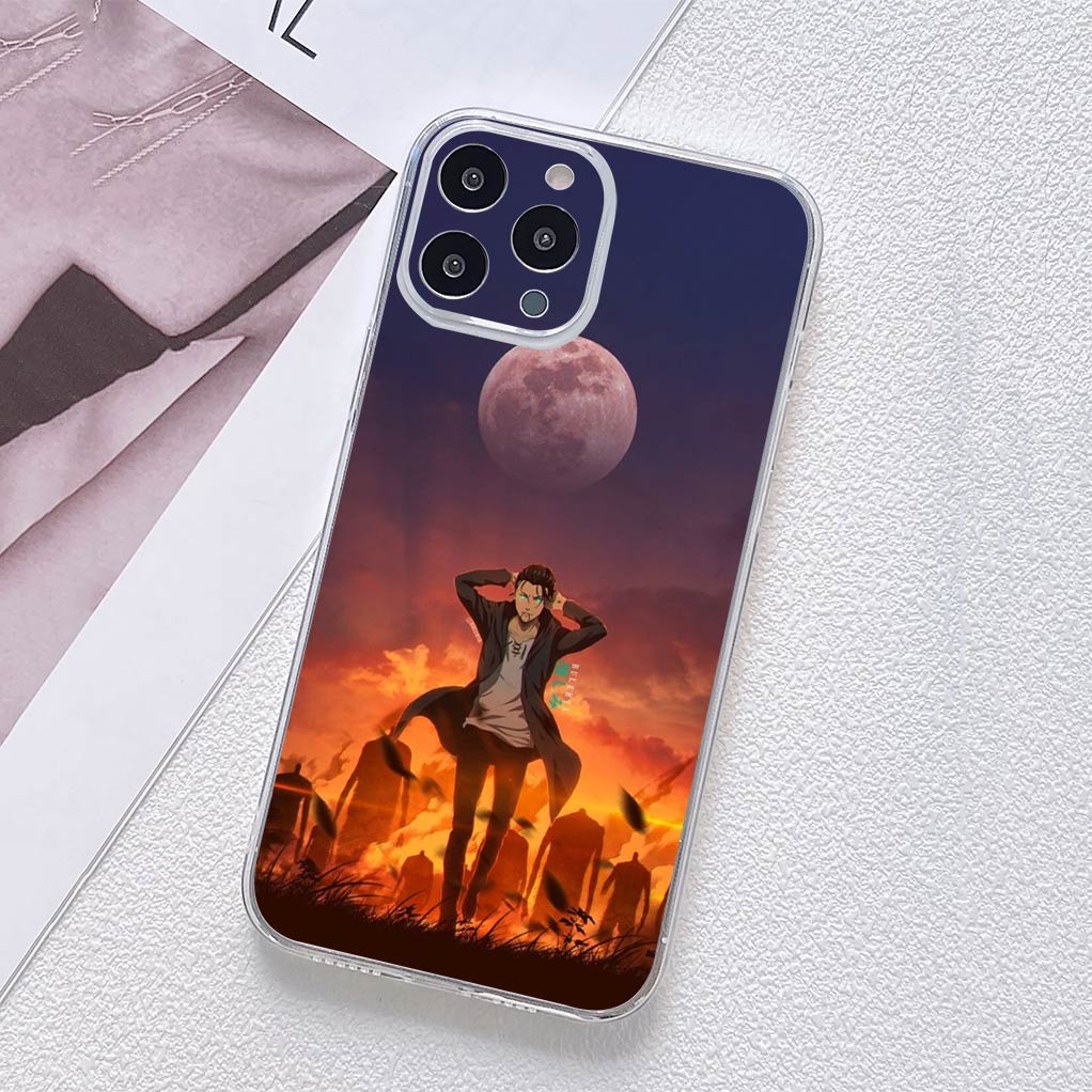 

Levi Attack on titan Eren Jaeger Phone Cover for Motorola Moto G13 G14 G53 G54 G62 G72 G82 G84 E13 E20 G42 G32 G23 G22 Soft Case Moto G54 5G