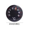 Praktisches Mini-Rundthermometer Kunststoff Wasserdichtes Zifferblattthermometer 20mm Skalenmessung Hohe Genauigkeit Thermometer Büro