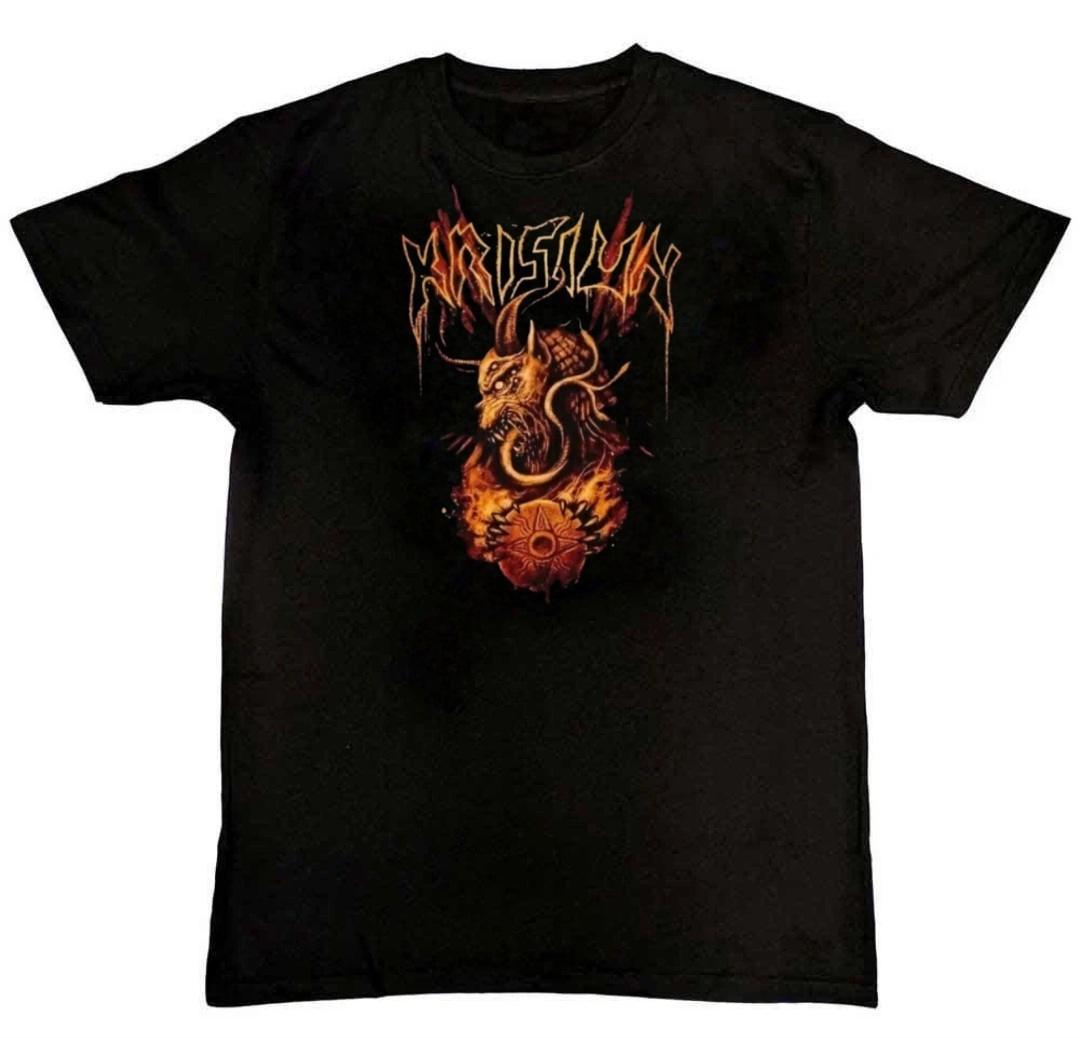 vtg KRISIUN band Graphic Print Mens T-Shirt S