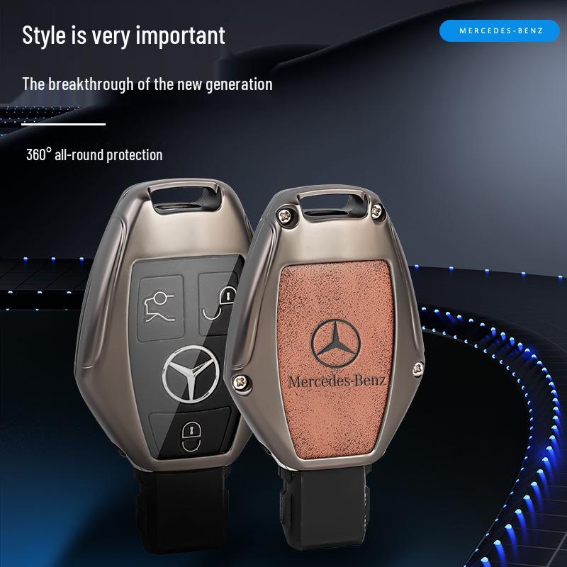 Mercedes-Benz Key Case for GLA200, GLC260L, C-Class, GLS, CLA200 - Full Coverage Shell