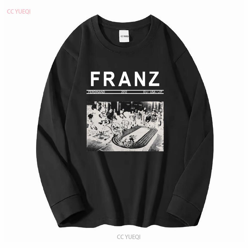 FRANZ FERDINAND 2012 Offizielles MEGA SELTENES EU USA JP T-Shirt Größe Medium Vintage Gewaschen Stilvoll homme Unisex Gestreckt Bequem