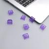 Original Height Keycaps Matte Frosteds Texture NonEngraved Transparents Keycaps Mechanical Keyboards Replacement Parts