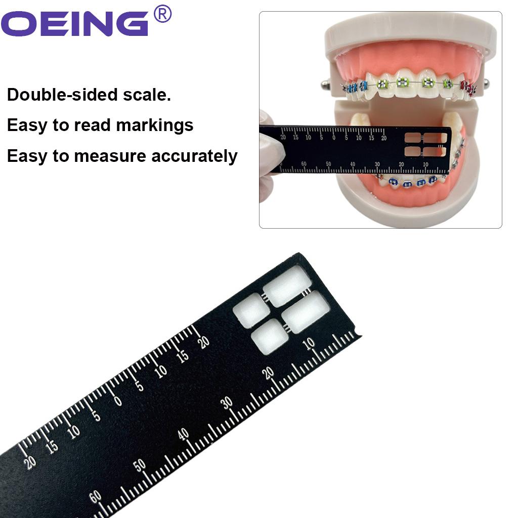 Dental Precision Measuring Ruler Tooth Gap Photography Dentistry Gauge Span Measure Scale Endodontic Instrument Orthodontic Tool