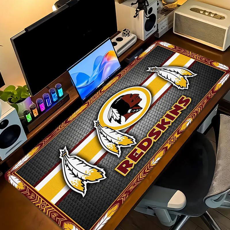 Washington Redskins Color Mouse Pad Large Gaming Table Cushion Non-slip Laptop Tablet Big Mousepad XXL Mat Mini PC Playmat With Lock edge