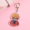 1/12Pcs Anime Character Haikyuu Acrylic Car Keychain Cute Backpack Pendant Funny Bag Charms Accessories Decoration Holiday Gifts