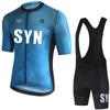 Summer New Cycling Suit Set Short Sleeved Men's Cycling Jersey Outdoor Mountain Road Bike Sports Shirt Cycling Bib