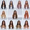 Purple Body Wave Synthetic Wigs For Women Long Ombre Cosplay Party Colorful Wig Natural Hair Heat Resistant Pelucas De Mujer