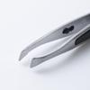 Kai Fashionable Tweezers with Angled Fits and HK0425 Tips, Silver, Tweezers, Non-Slip Handles,