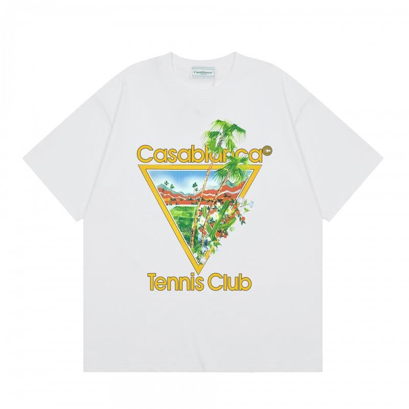 Men Women Streetwear Short Sleeve T-Shirt With Geometric Letter Print Loose Fit Cotton Tee Casual