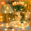LED Stern Lichterkette USB/Batteriebetrieben Lichterkette Weihnachtsgirlande für Party Hochzeit Zuhause Außen Terrasse Dekoration