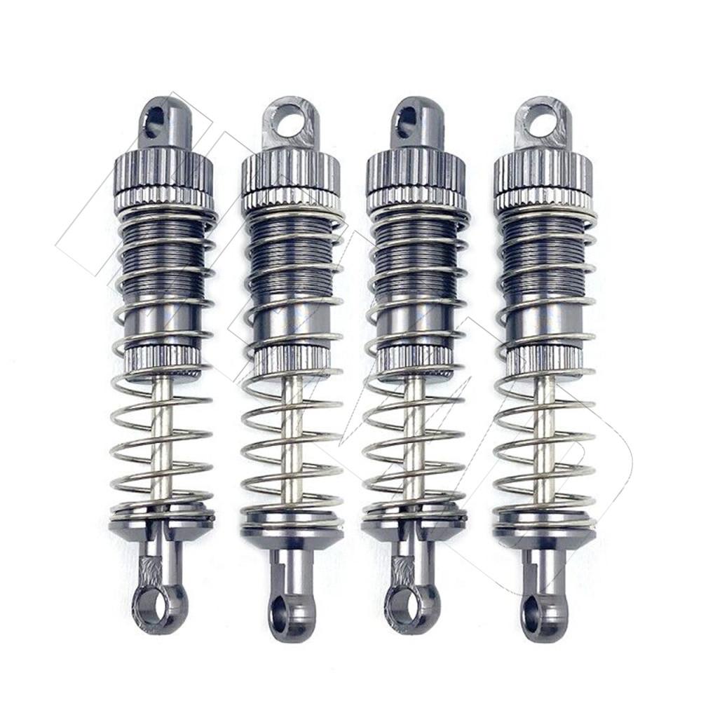 4Pcs Metal Hydraulic Shock Absorber Oil Damper for WPL C14 C24 C34 C44 MN Model D90 D91 99 99S Hs 18311 18312 RC Car