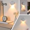 Motion Sensor Night Light Dimmable 3 Light Modes Auto On/Off Rechargeable Simple Installation Wireless Magnetic Wall Light