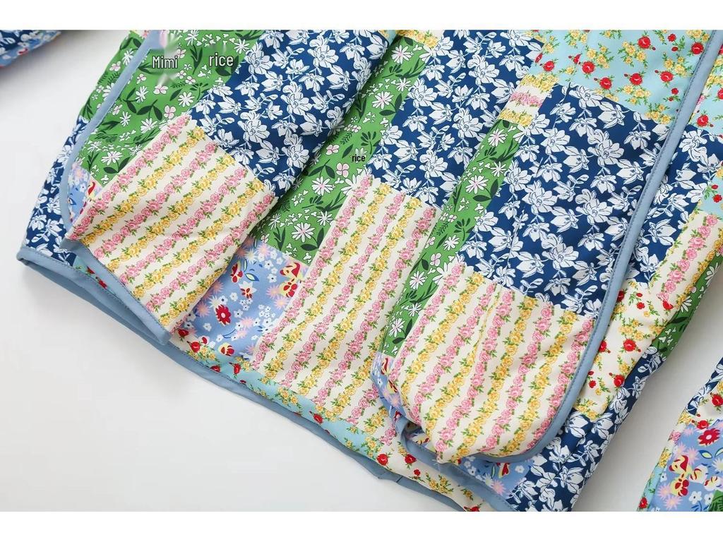 Spring Lapel Fashion Printed Cotton Slimming Jacket