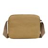 WTEMPO Retro Simple Couple Canvas Commuting Bags Casual Versatile Multi-layered Crossbody Bags Wear-resistant Zipper Single-shoulder Bags
