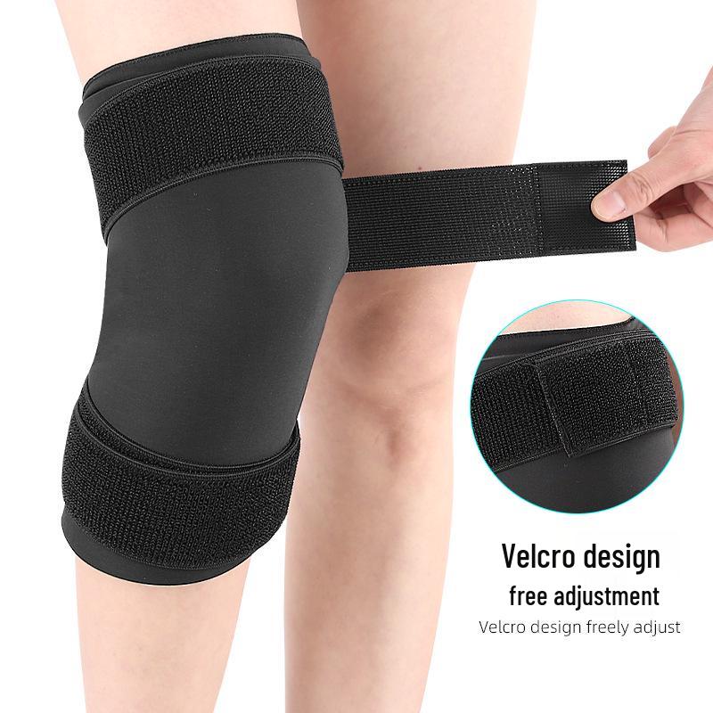 Verstellbare Kniebandage mit Gel für Heiß-/Kaltanwendung und Klettverschlüssen für Sport & Fitness