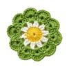 Handmade Crochet Flower Coasters Heat Resistant Mug Mat Creative Trivet Mats  Coffee Cup Use