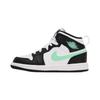 Air Jordan 1 Mid PS Green Glow Kids Sneakers Black White DQ8424-103