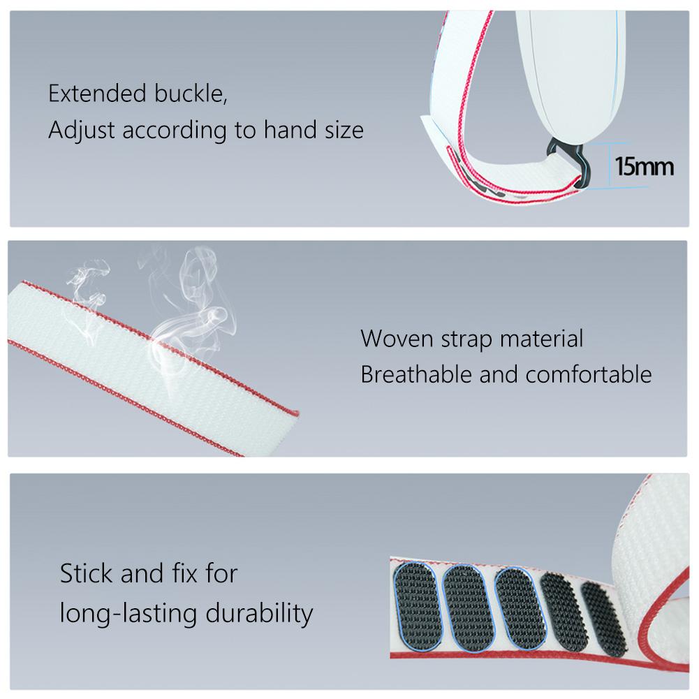 Accessories Pack Battery Cover Replacement Kit Adjustable Active Straps Metal Ring Buckle for Meta Quest 3 VR Controller Grips